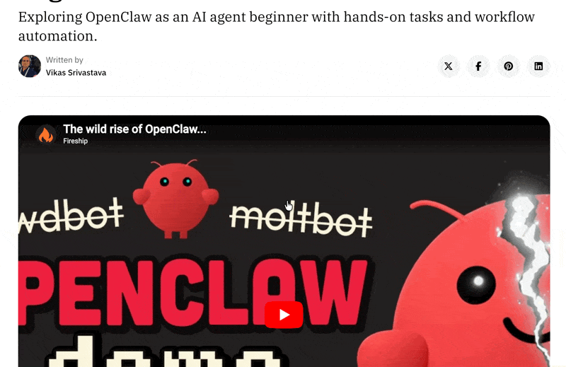 Starting My Journey Learning OpenClaw as a Beginner